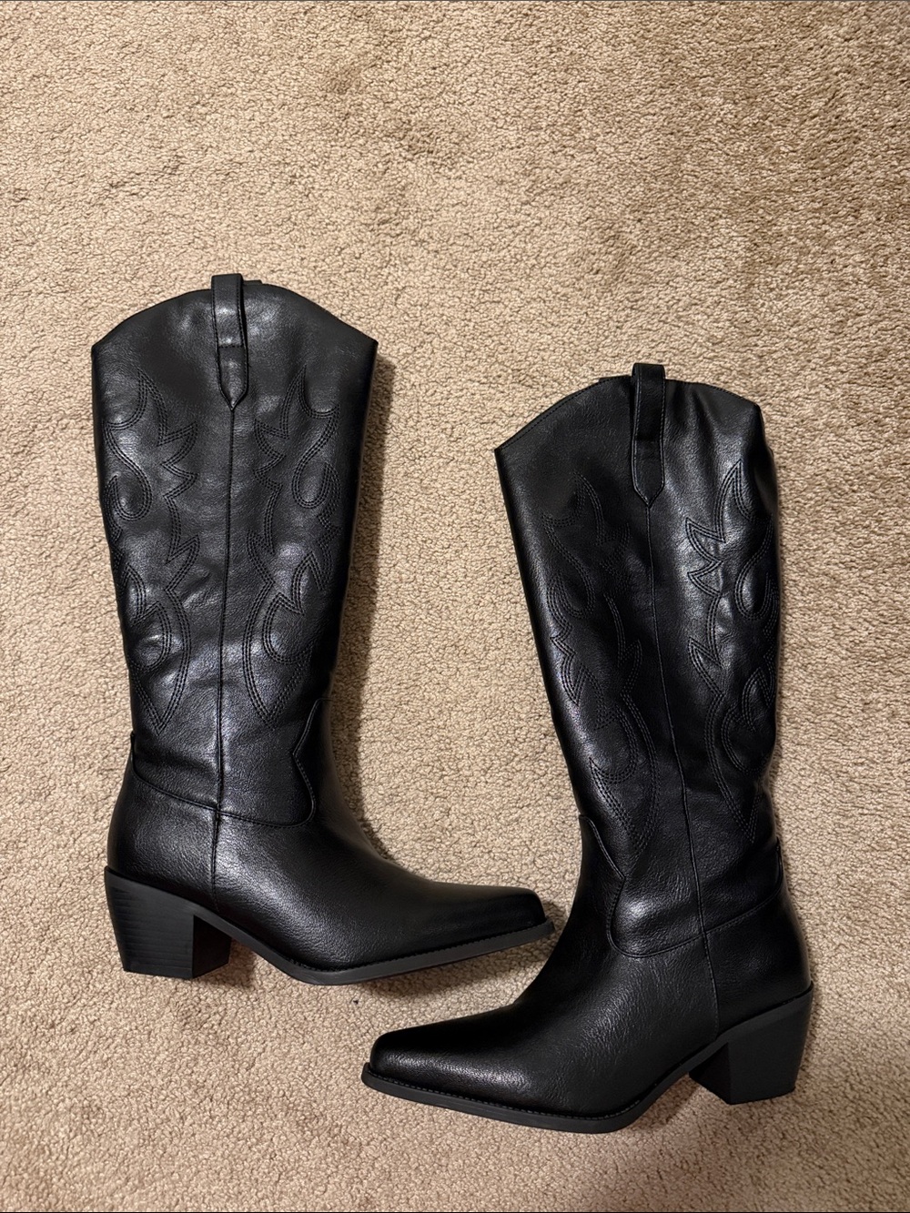 Crown Vintage Black Western Boots